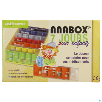 Kinderpillendoos anabox 7x5 rainbow  fr