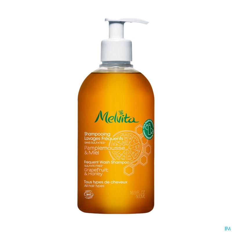 Melvita shampooing lavages frequents    500ml