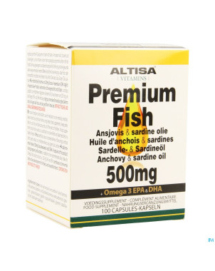 Altisa huile sardines-anchois 500mg    caps 100
