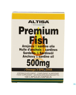 Altisa huile sardines-anchois 500mg    caps 100