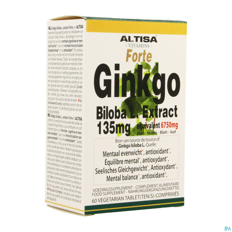 Altisa ginkgo biloba 135mg    comp  60