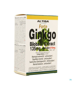 Altisa ginkgo biloba 135mg    comp  60