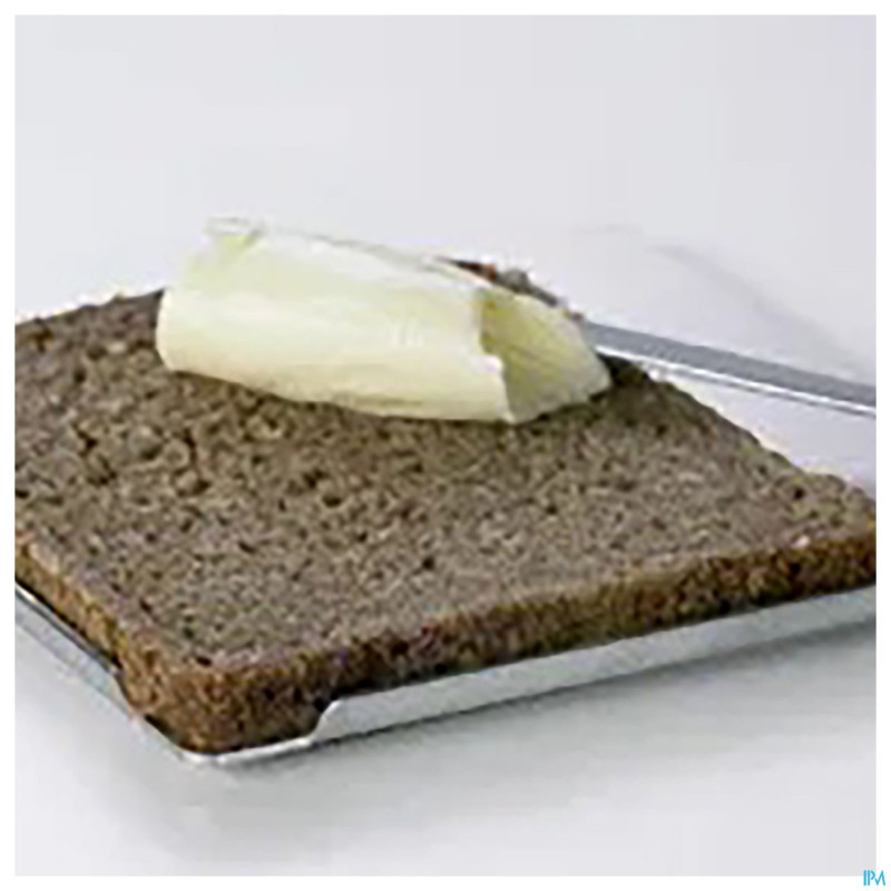 Planche tartiner design en inox 16 x 16 cm