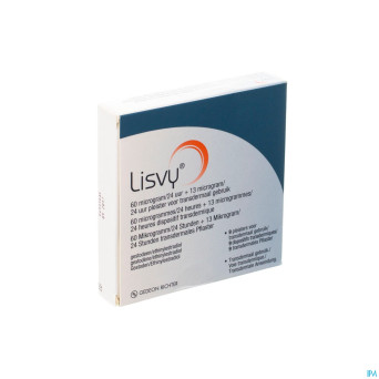 Lisvy 60mcg/24h+13mcg/24h dispositif transderm.3x3
