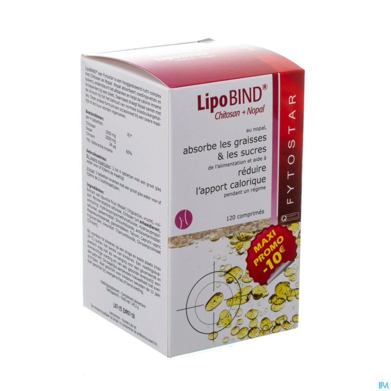 Fytostar lipobind chitosan nopal    comp 120