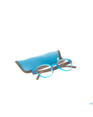 Pharmaglasses lunettes round +1.50 blue/black