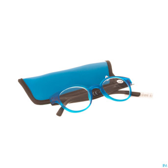 Pharmaglasses lunettes round +2.50 blue/black