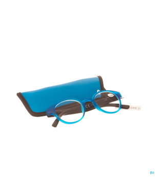 Pharmaglasses lunettes round +2.50 blue/black