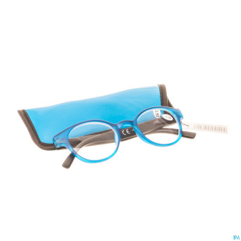 Pharmaglasses lunettes round +3.50 blue/black