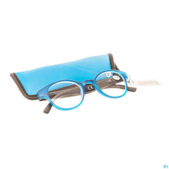 Pharmaglasses lunettes round +4.00 blue/black