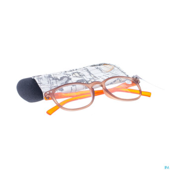 Pharmaglasses lunettes comp. +2.00 brown/orange