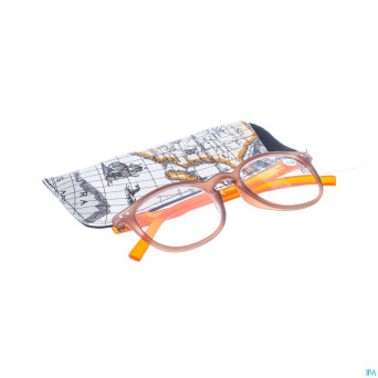 Pharmaglasses lunettes comp. +3.50 brown/orange
