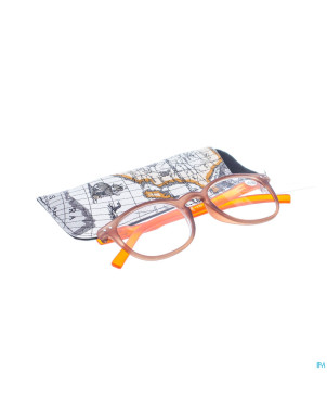 Pharmaglasses lunettes comp. +3.50 brown/orange
