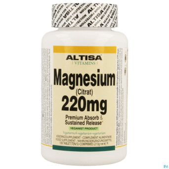 Altisa magnesium citrate 220mg comp 100