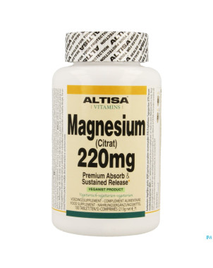 Altisa magnesium citrate 220mg comp 100