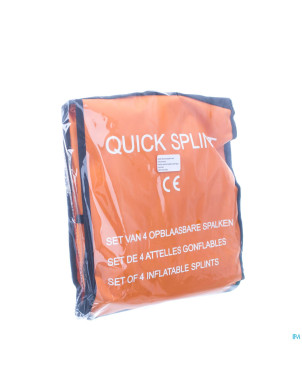 Attelle gonflables set complet 4pcs+pompe covarmed
