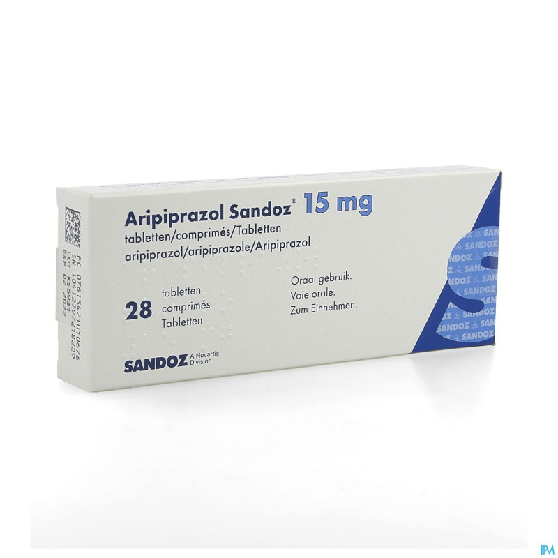 Aripiprazol sandoz 15 mg comp  28 x 15 mg