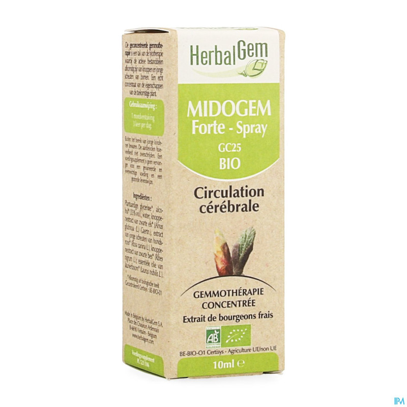 Herbalgem midogem forte cplx circul.cerebr.spr10ml