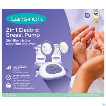 Lansinoh 2en1 tire-lait electrique double