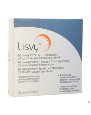 Lisvy 60mcg/24h+13mcg/24h dispositif transderm.1x3