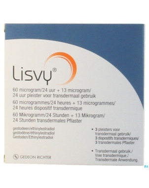 Lisvy 60mcg/24h+13mcg/24h dispositif transderm.1x3