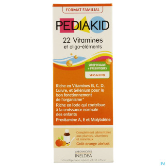Pediakid 22 vitamines oligo element. sol buv 250ml