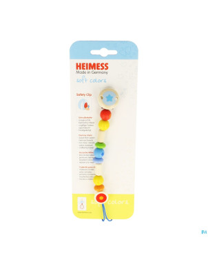 Heimess attache sucette bois arc de ciel    736840