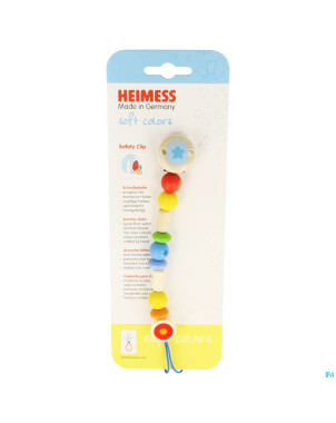 Heimess attache sucette bois arc de ciel    736840