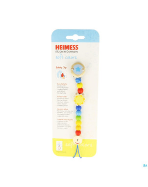 Heimess attache sucette bois soleil    736340