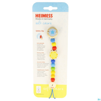 Heimess attache sucette bois soleil    736340