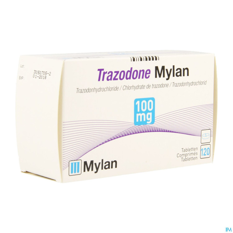 Trazodone mylan 100 mg tabl 120 x 100 mg