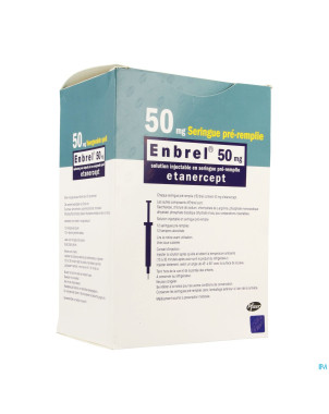 Enbrel 50mg sol inj seringue preremplie 12 x 1ml