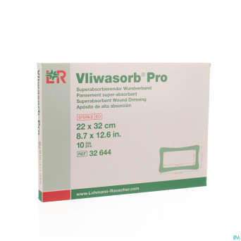 Vliwasorb pro pansement    22x32cm 10 32644
