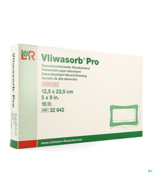 Vliwasorb pro pansement   12,5x22,5cm 10 32642