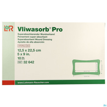 Vliwasorb pro pansement   12,5x22,5cm 10 32642