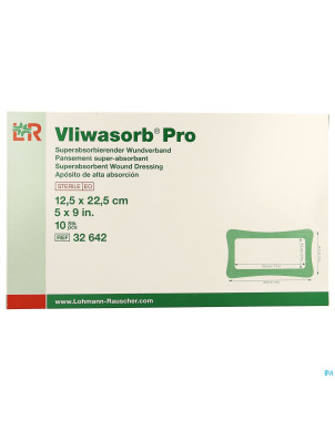 Vliwasorb pro pansement   12,5x22,5cm 10 32642
