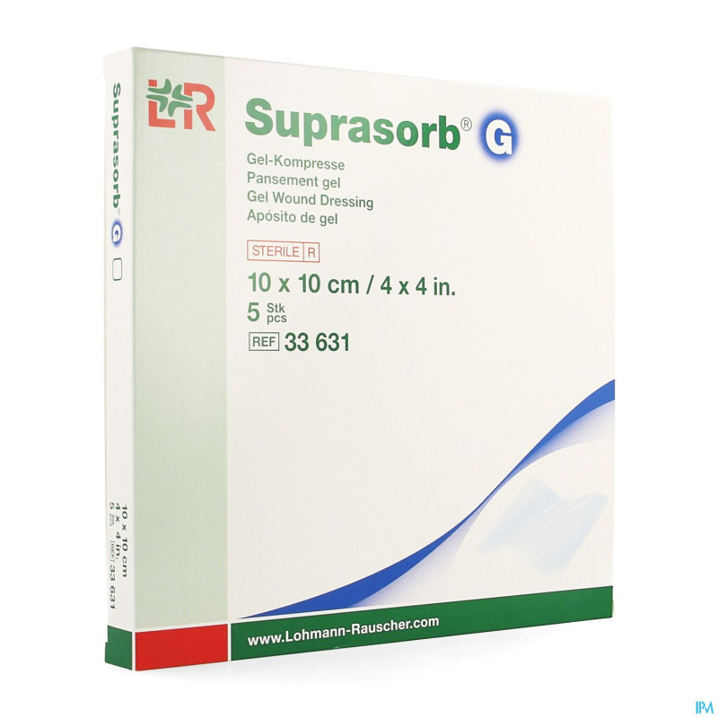 Suprasorb g compresse new    10x 10cm   5 33631