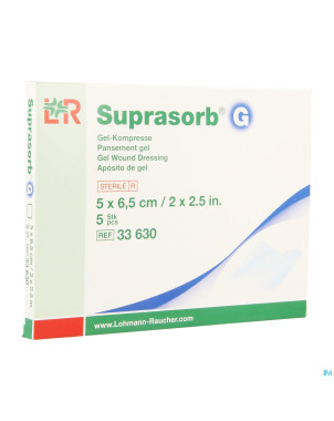 Suprasorb g compresse new    5x6,5cm   5 33630