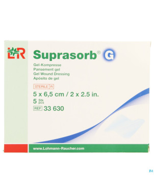 Suprasorb g compresse new    5x6,5cm   5 33630