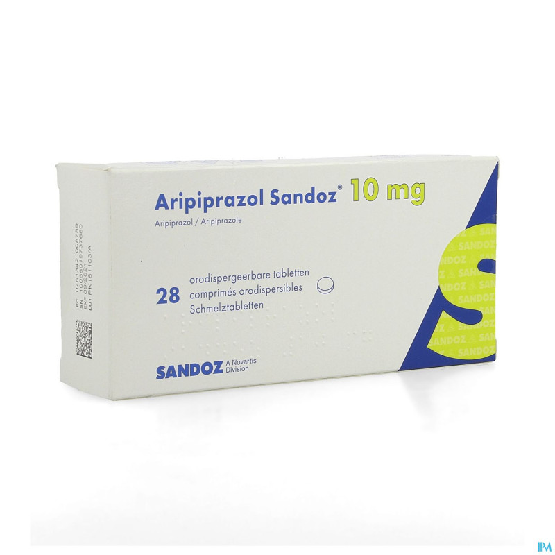 Aripiprazol sandoz 10 mg comp orodisp. 28 x 10 mg