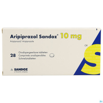 Aripiprazol sandoz 10 mg comp orodisp. 28 x 10 mg