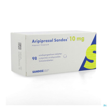 Aripiprazol sandoz 10 mg comp orodisp. 98 x 10 mg