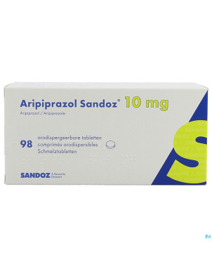 Aripiprazol sandoz 10 mg comp orodisp. 98 x 10 mg