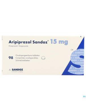 Aripiprazol sandoz 15 mg comp orodisp. 98 x 15 mg