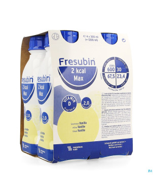 Fresubin 2kcal drink max vanille    fl 4x300ml