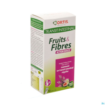 Ortis fruits & fibres action douce    stick 12x10g