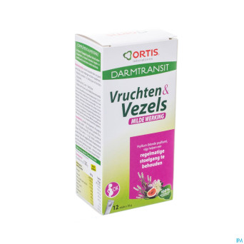 Ortis fruits & fibres action douce    stick 12x10g