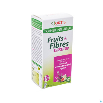 Ortis fruits & fibres action douce    stick 12x10g