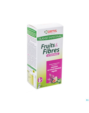 Ortis fruits & fibres action douce    stick 12x10g