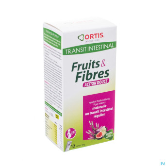 Ortis fruits & fibres action douce    stick 12x10g